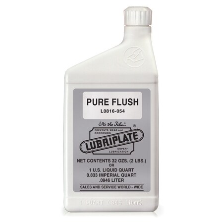 Lubriplate Pure Flush, 12/1 Qts, H-1/Food Grade Flushing And Cleaning Fluid, PK12 L0816-054